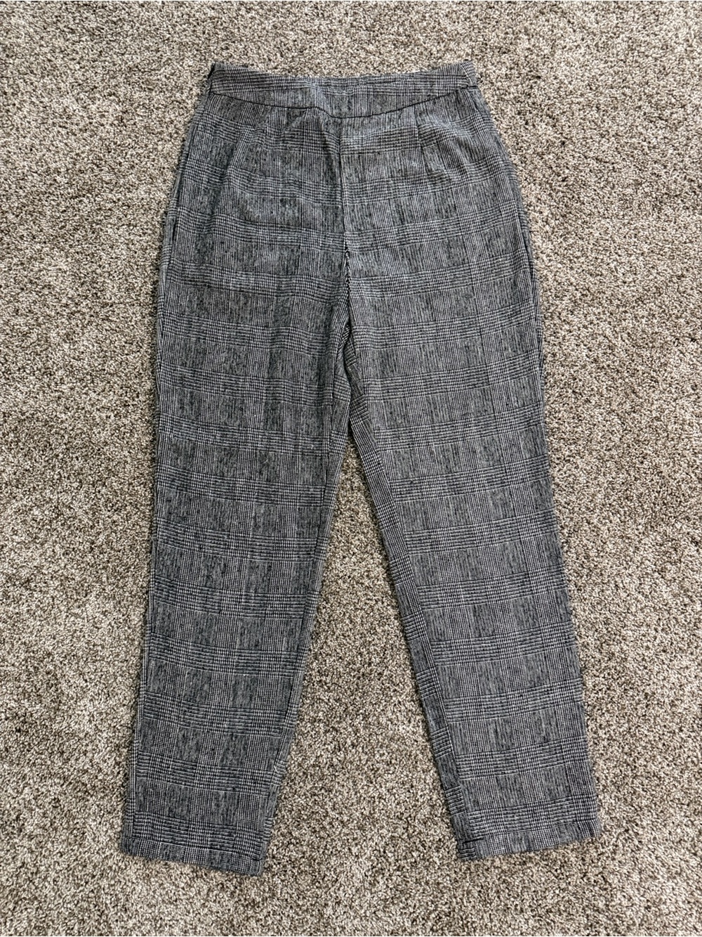 SHEIN Gray Glen Plaid Tailored Pants